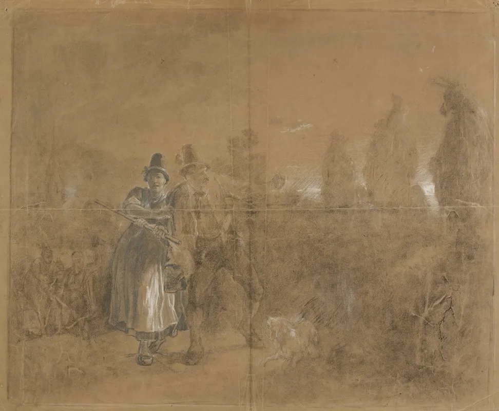 Composition Study On The Haberfeldtreiben Mob