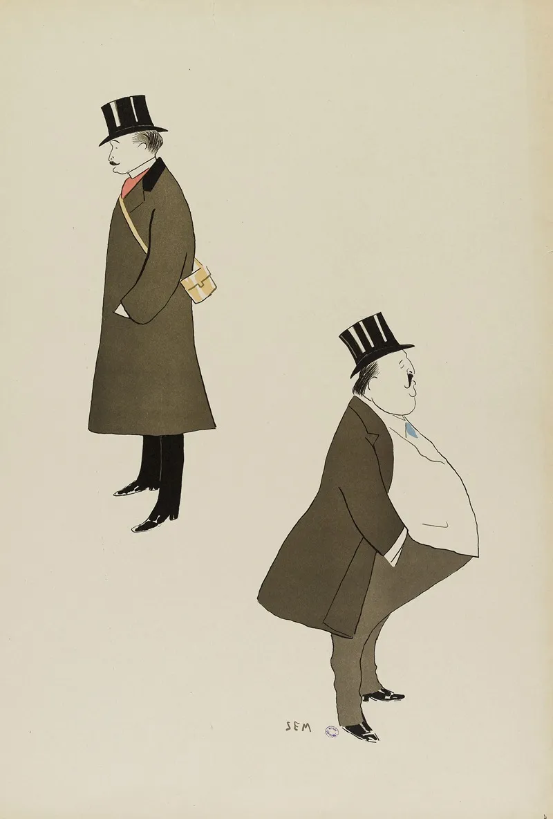 Comte De Fels Et Un Autre Personnage