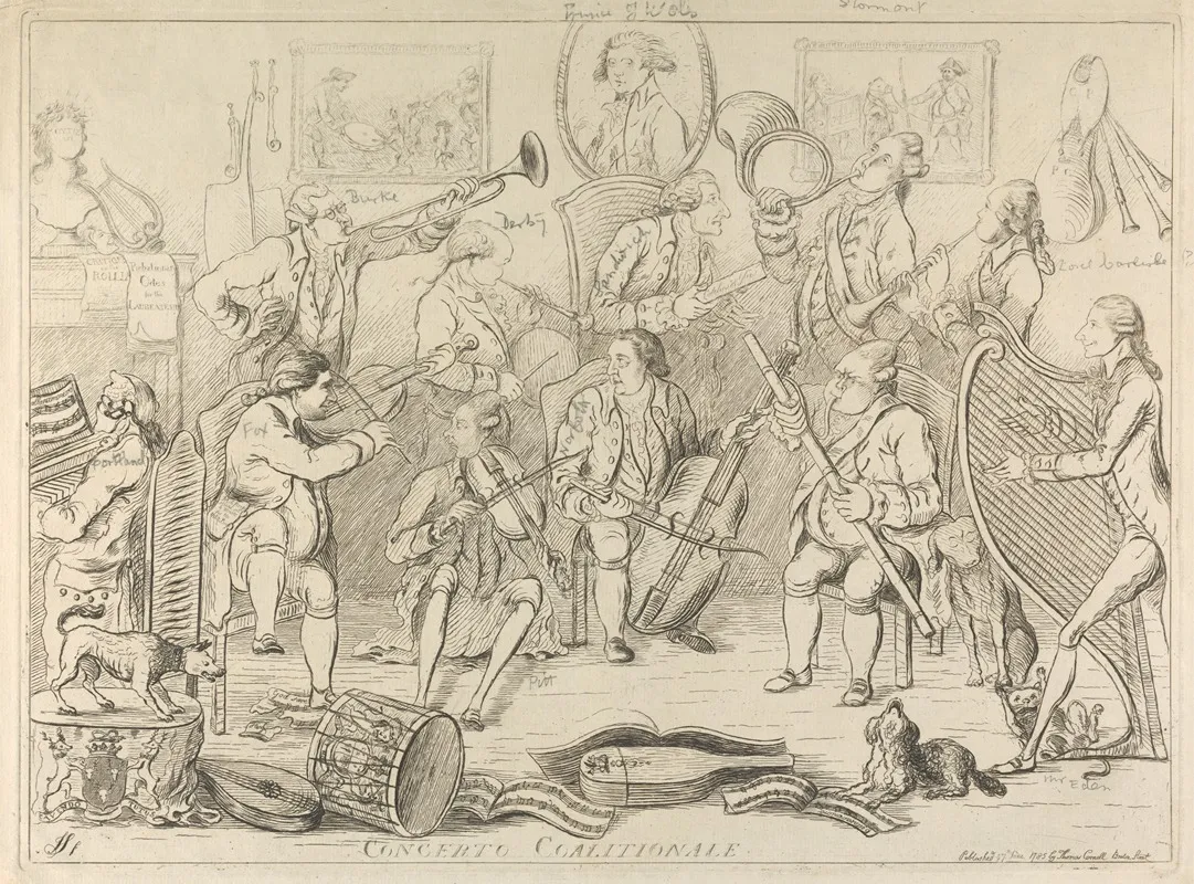 Concerto Coalitionale by James Sayers - Canvas Print