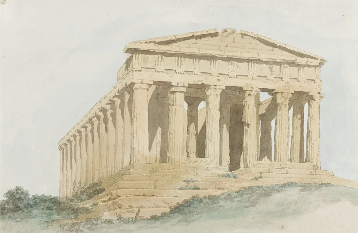 Concorde Tempel Binnen Muren Van Oude Agrigentum