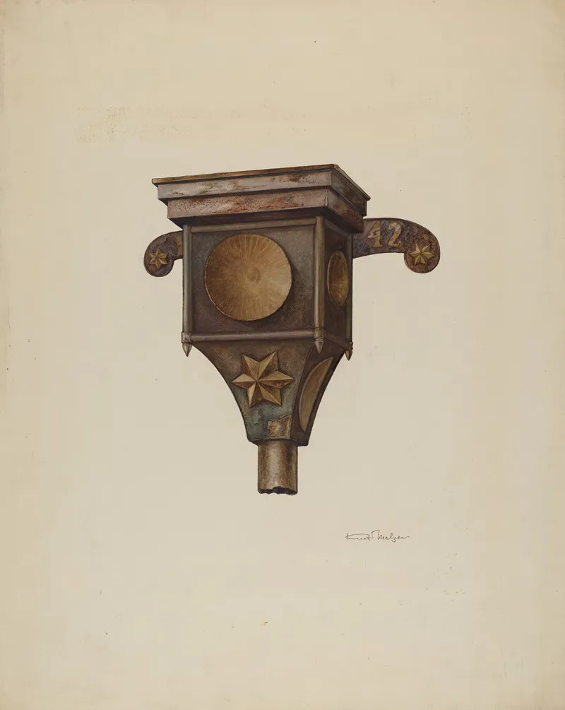 Conductor Head 2 by Kurt Melzer - Canvas Print