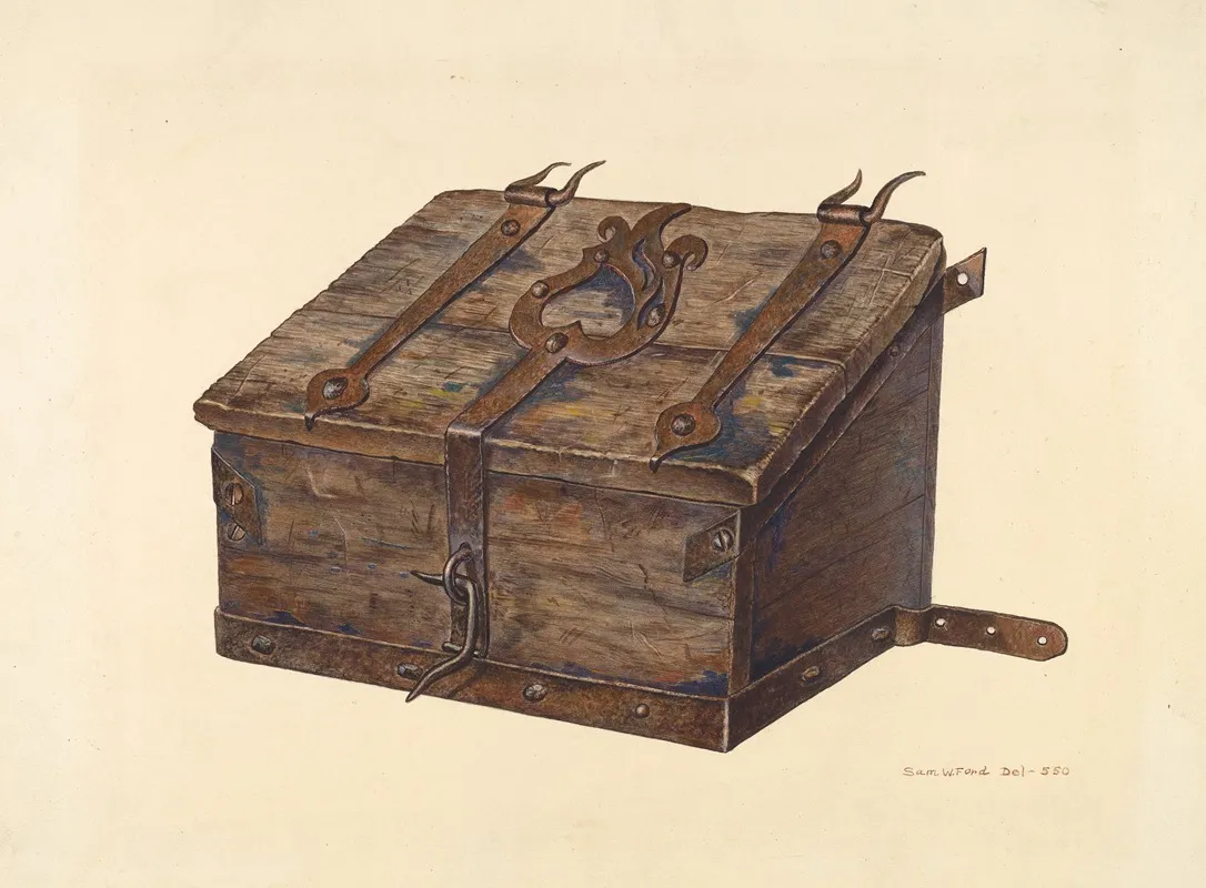 Conestoga Tool Box by Samuel W. Ford - Canvas Print