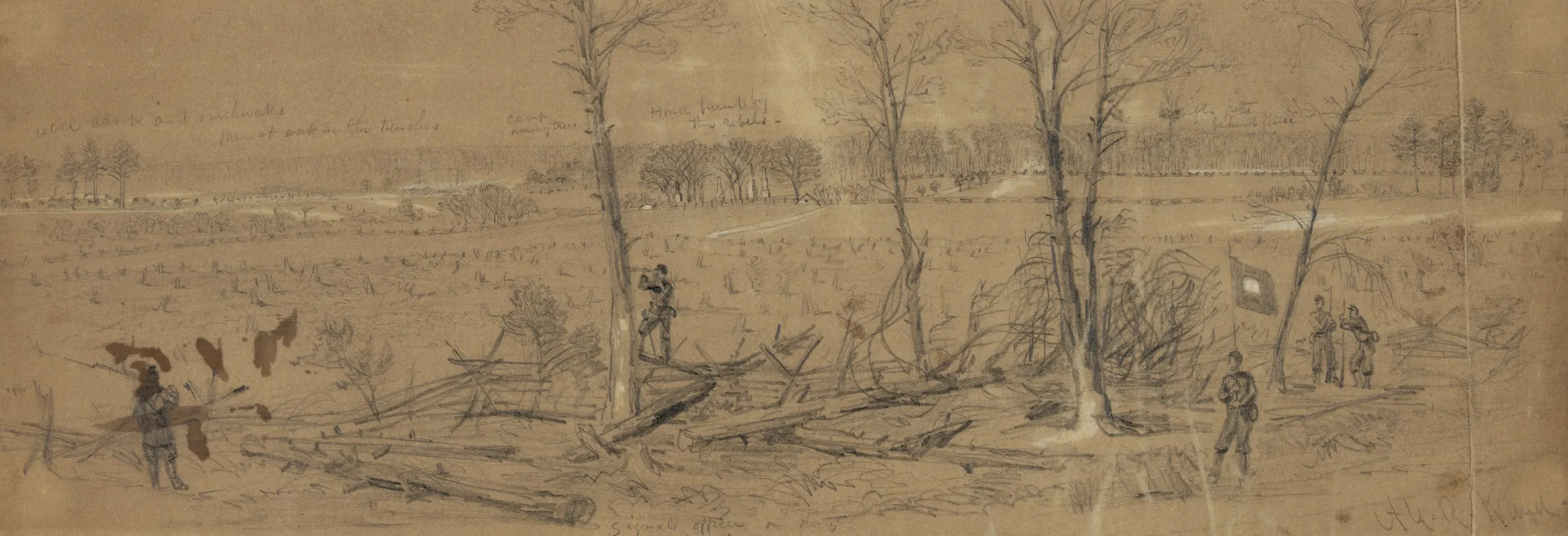 Confederate Works Near Yorktown
