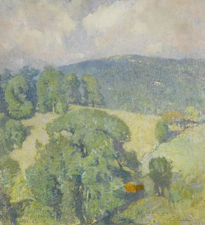 Connecticut Hillside by Emil Carlsen - Canvas Print