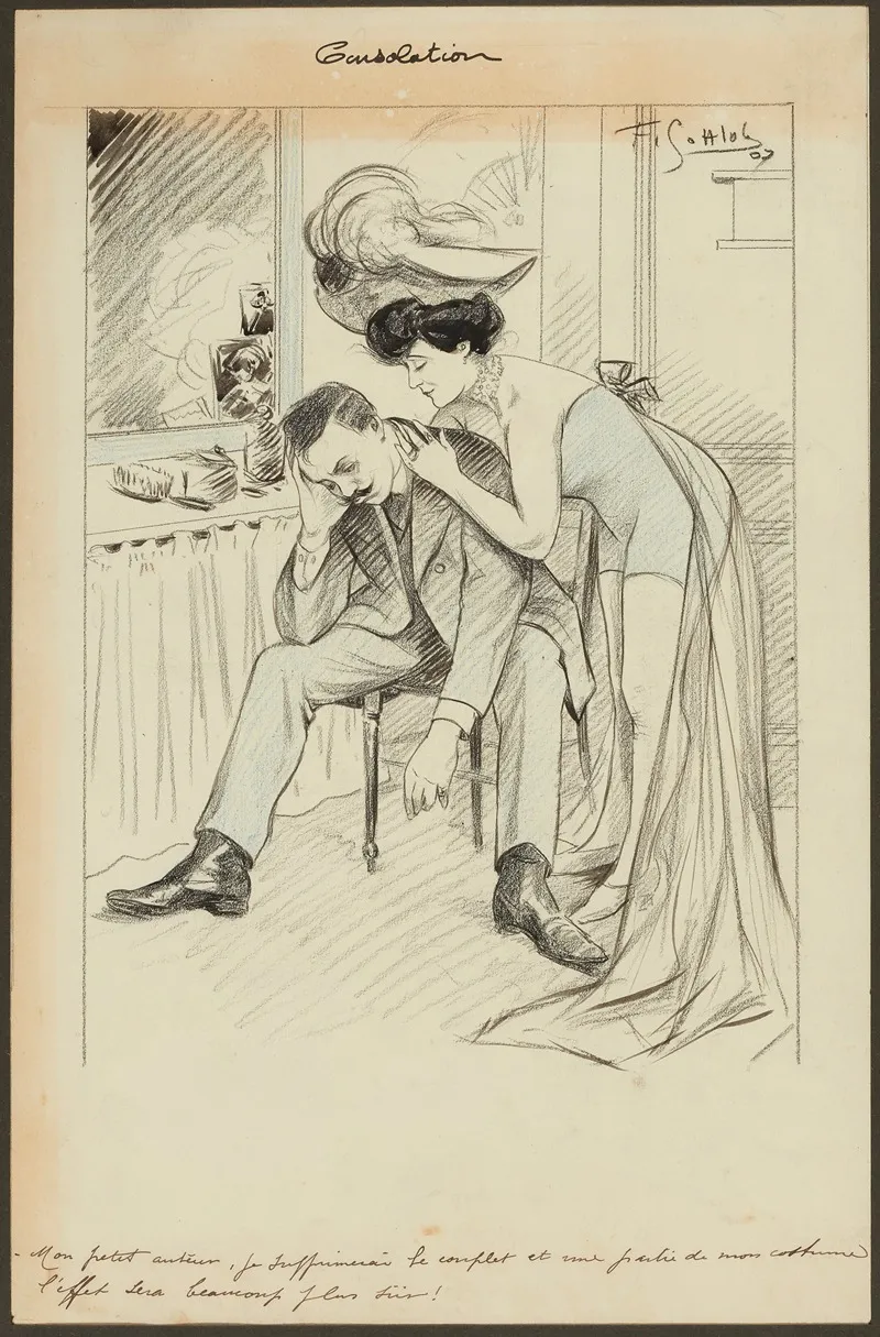 Consolation 2 by Fernand Louis Gottlob - Canvas Print