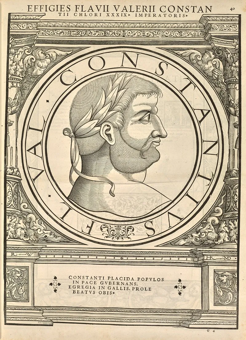 Constantius I Chlorus by Jacopo Strada - Canvas Print