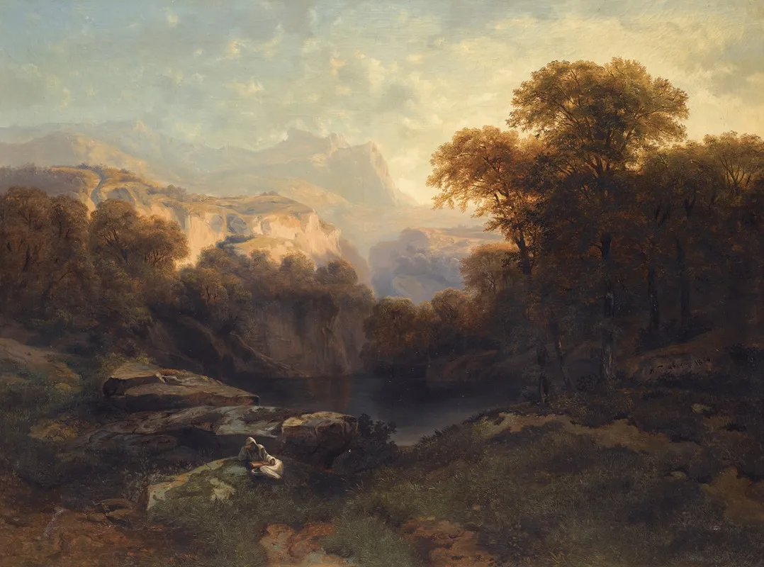 Contemplation In An Alpine Landscape