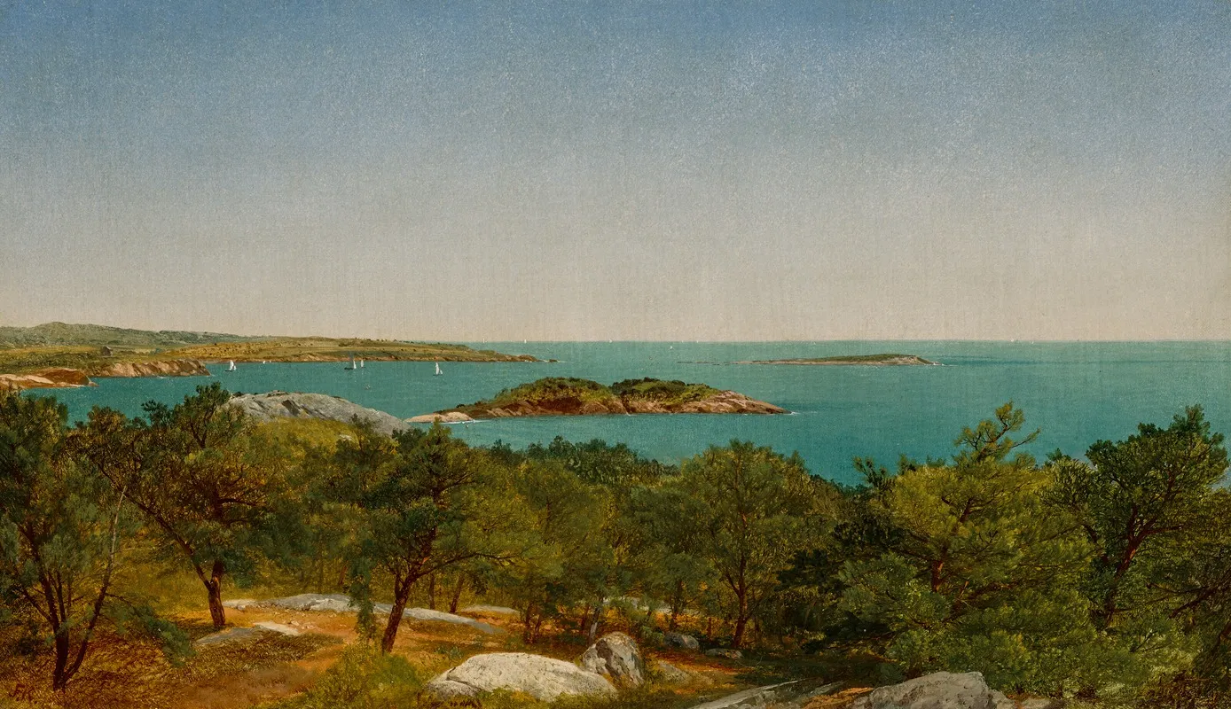 Contentment Island by John Frederick Kensett - Canvas Print