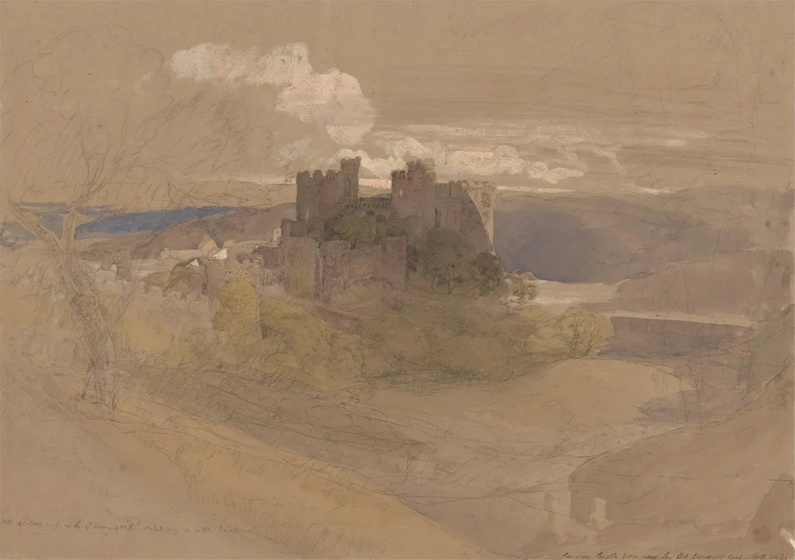 Conway Castle 3 by Samuel Palmer - Canvas Print