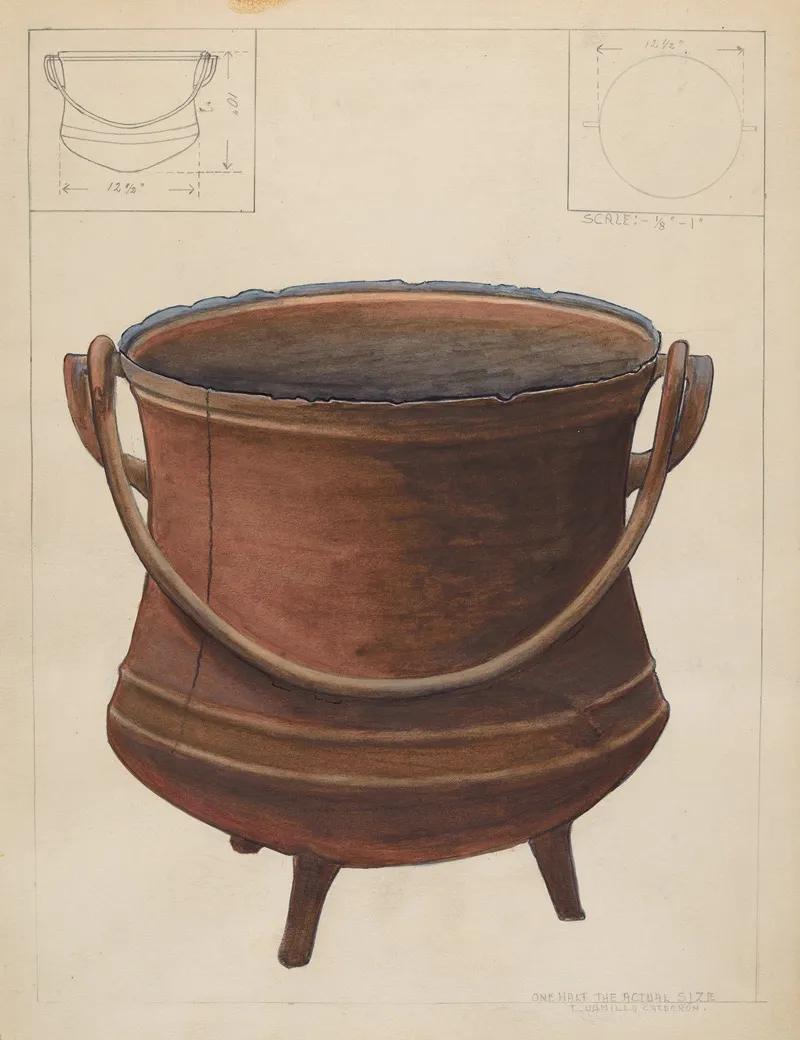 Cooking Pot by Ludmilla Calderon - Canvas Print