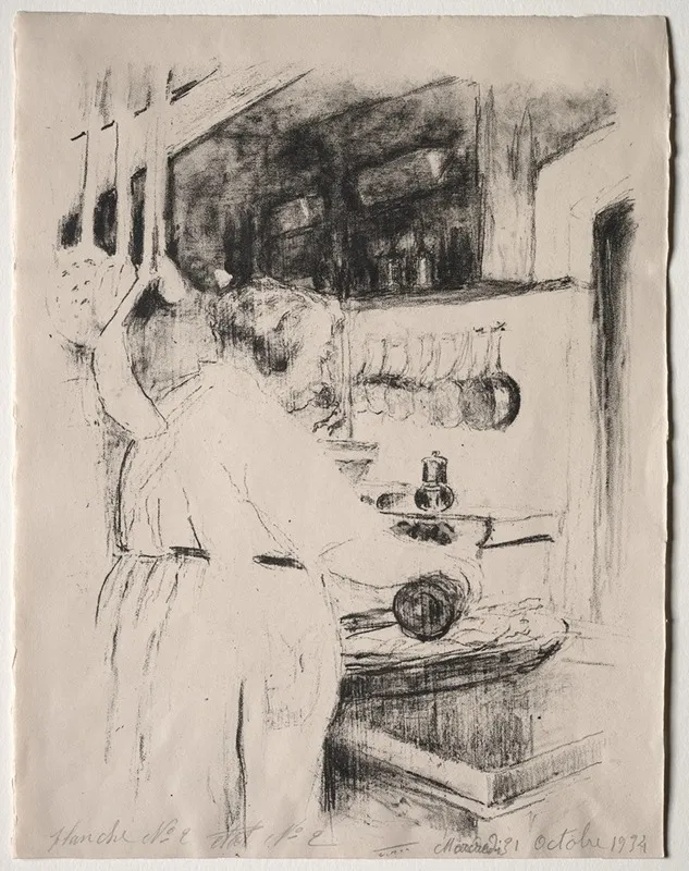 Cooking The Cook by Édouard Vuillard - Canvas Print