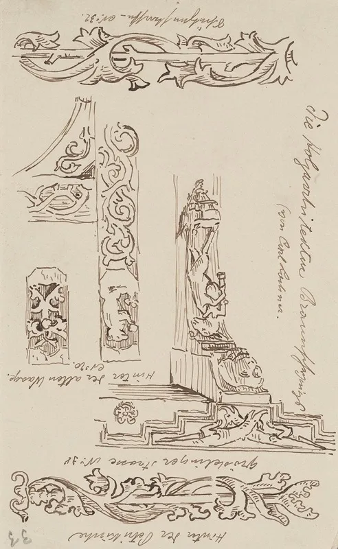 Copies Of Decorative Motifs From Wooden Architecture