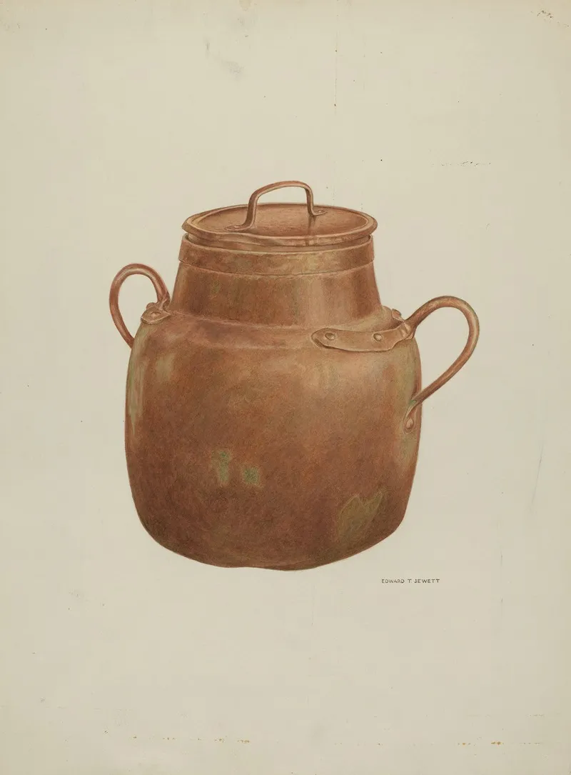 Copper Cauldron by Edward Jewett - Canvas Print