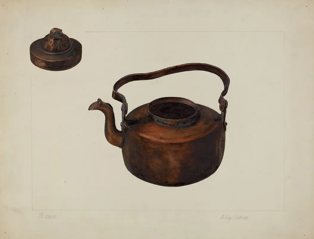 Copper Kettle by A.R. Tolman - Canvas Print