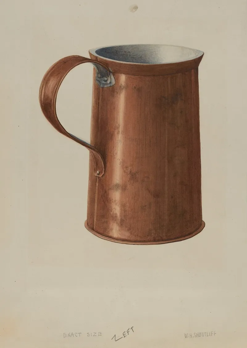 Copper Measuring Cup by Wilford H. Shurtliff - Canvas Print