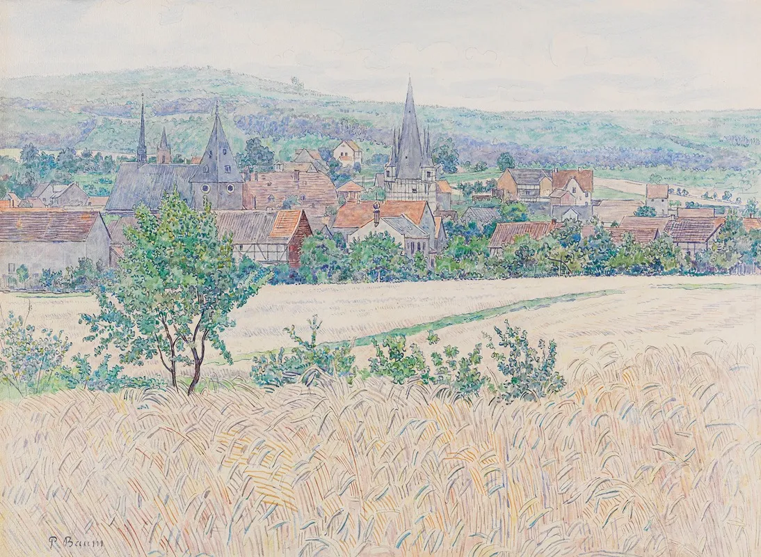 Corn Fields Outside Neustadt In Hesse