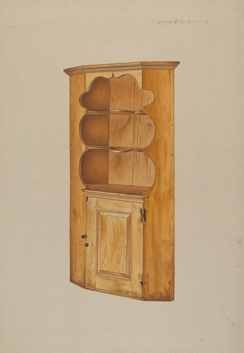 Corner Cupboard 16 by Michael Riccitelli - Canvas Print