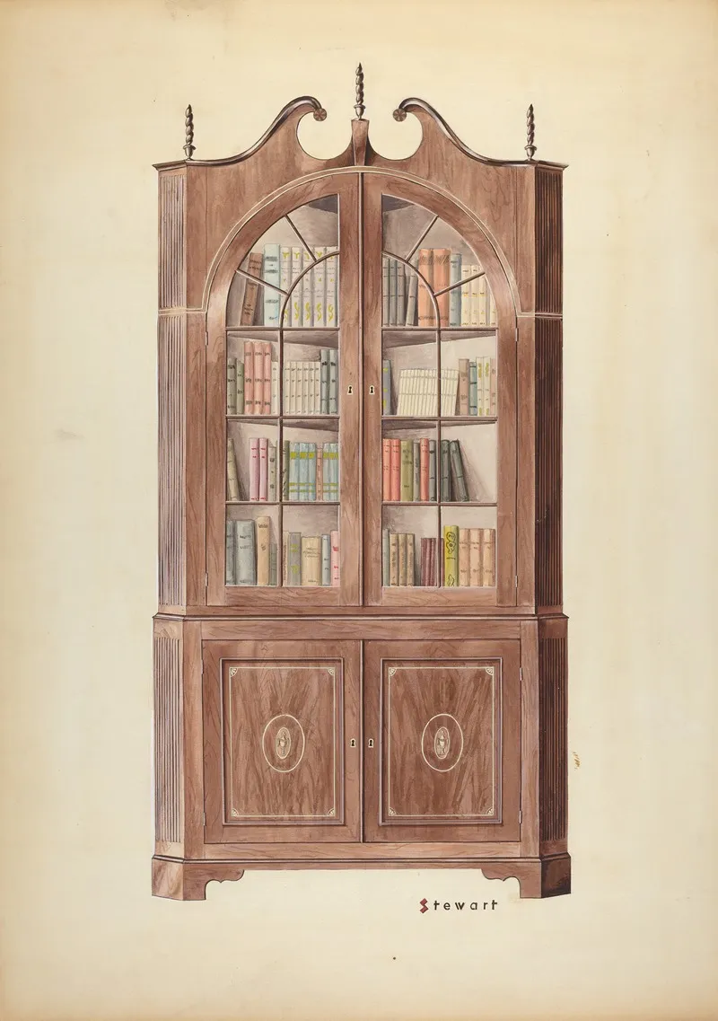 Corner Cupboard 17 by Robert Stewart - Canvas Print