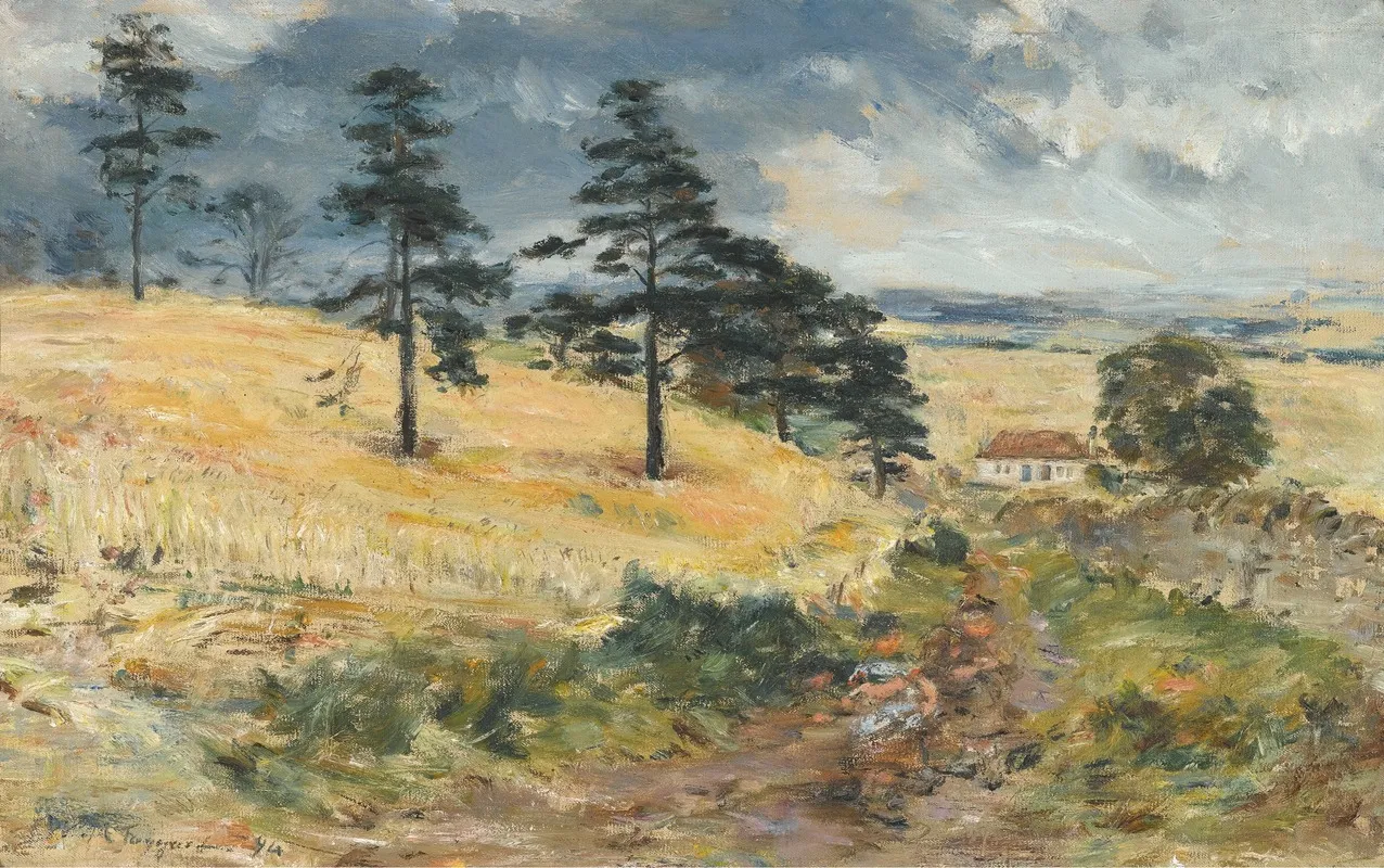 Cornfield At Cowden by William Mctaggart - Canvas Print