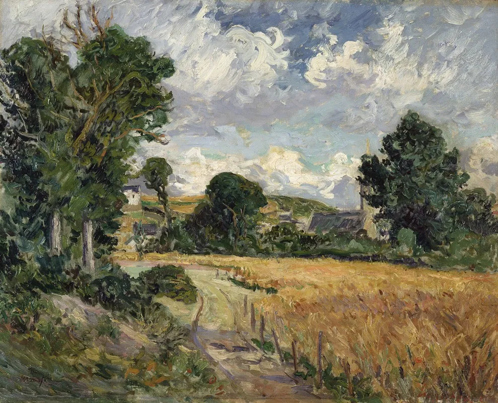 Cornfield In The Valley Of Saint Jean Du Doigt Brittany