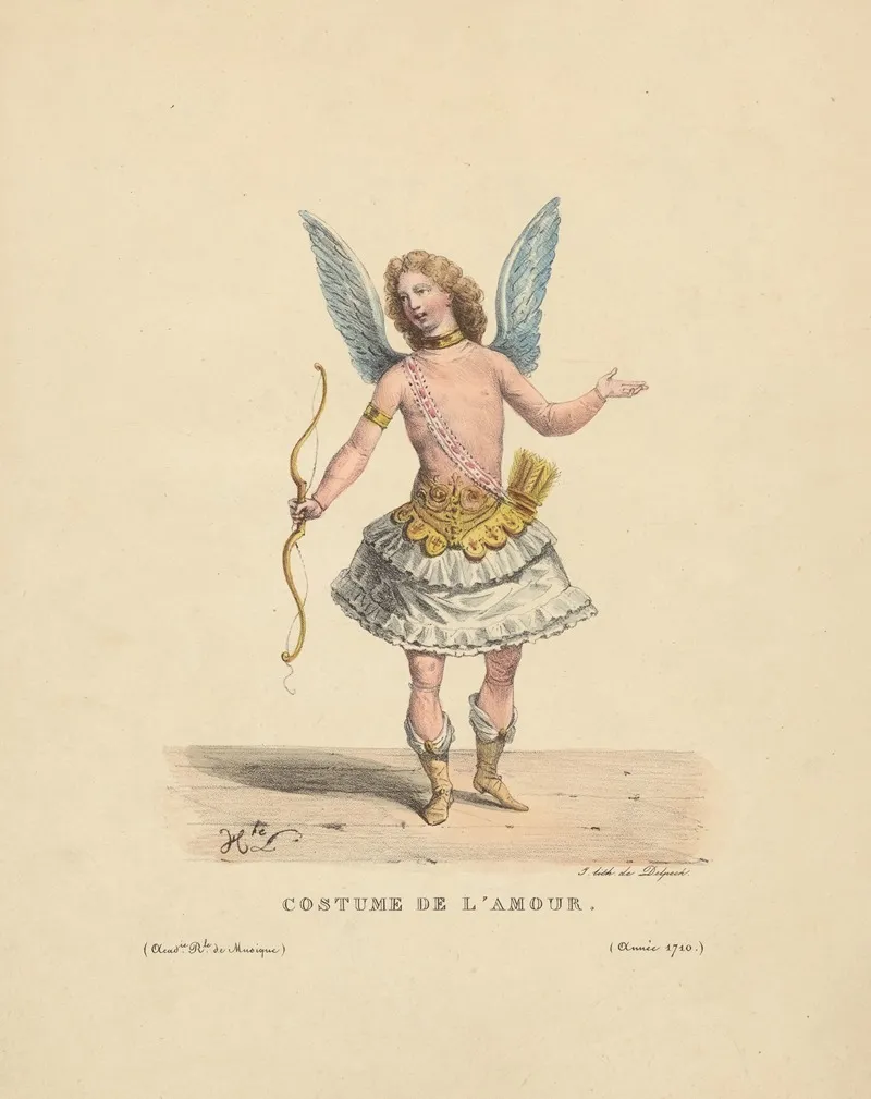 Costume De Lamour by Hippolyte Lecomte - Canvas Print