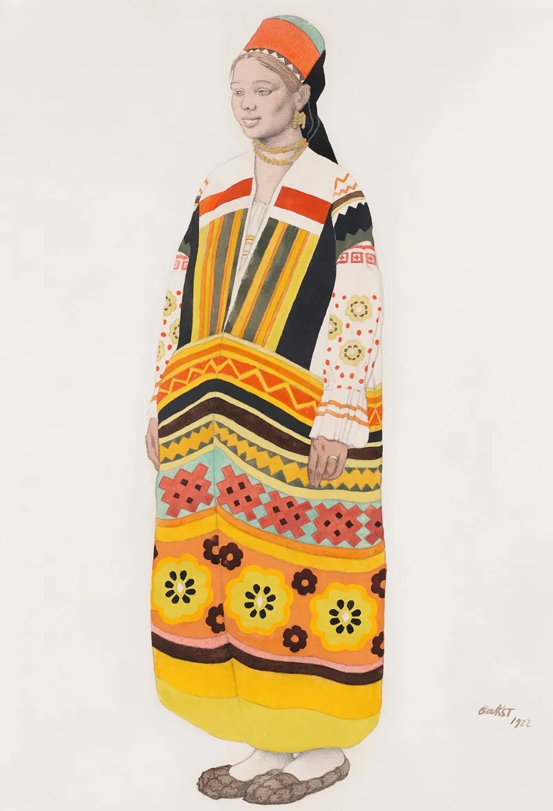 Costume Design For A Young Peasant Girl