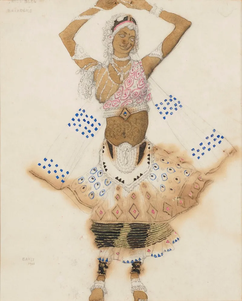 Costume Design For Le Dieu Bleu Bayadere