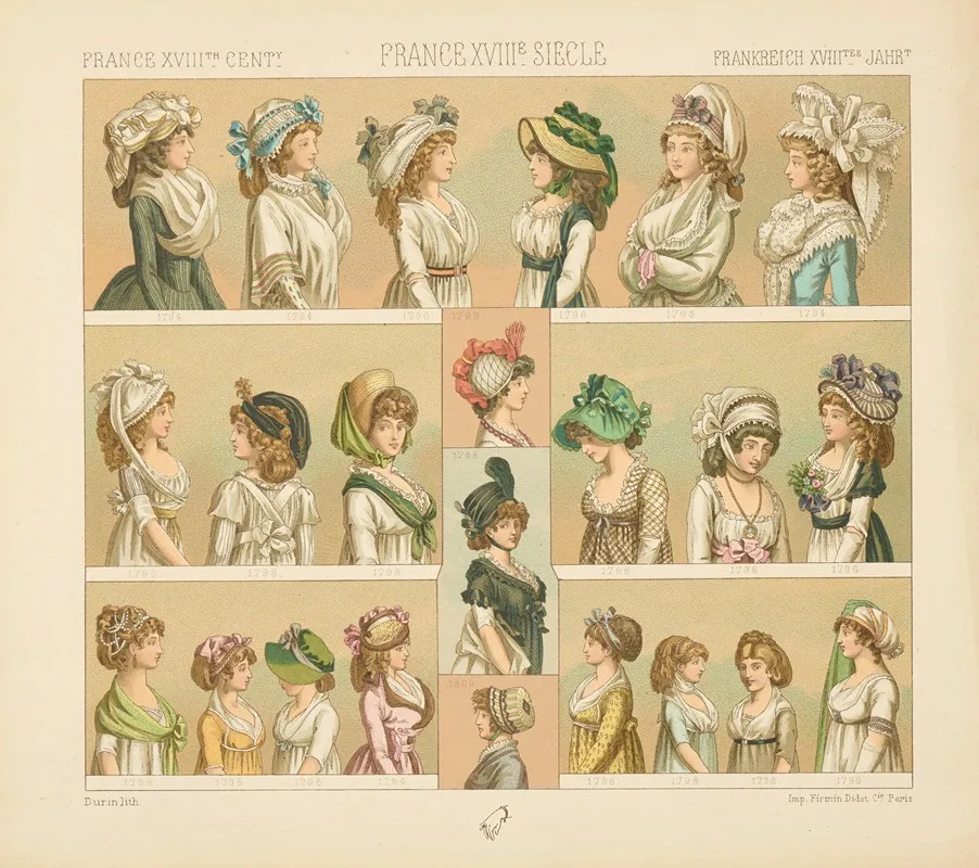 Costume Feminin Parure De La Tete Et Du Corsage Modes