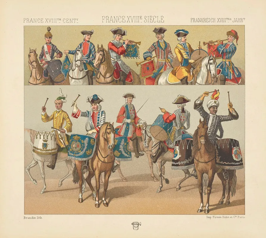 Costumes Militaires Musique De La Cavalerie