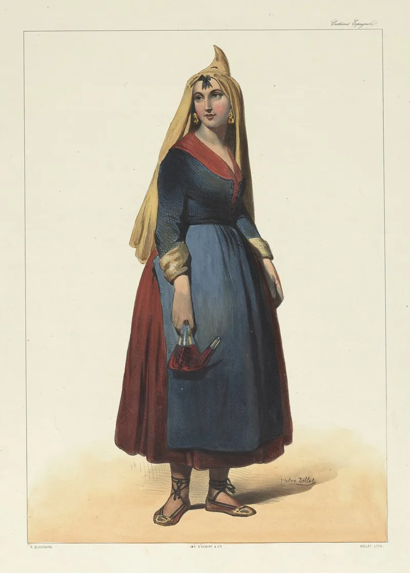 Costumes Pyreneens by Marie-Alexandre Alophe - Canvas Print