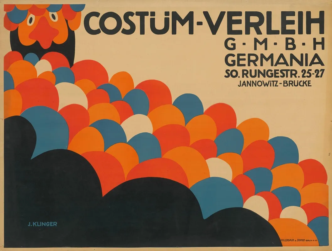 Costumverleih Germania by Julius Klinger - Canvas Print