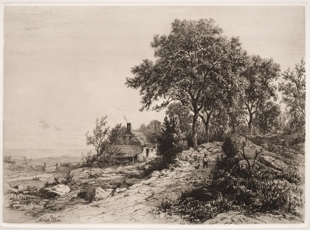 Cottage By The Sea 2 by Hendrik Dirk Kruseman van Elten - Canvas Print