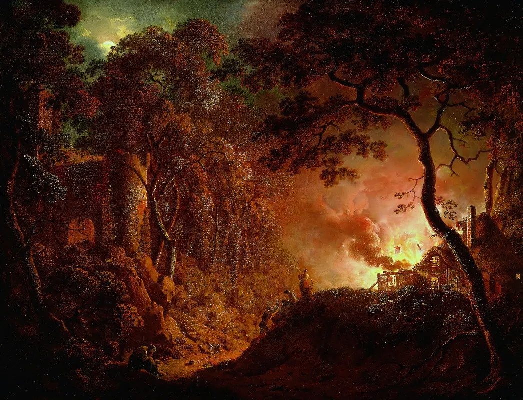 Cottage On Fire