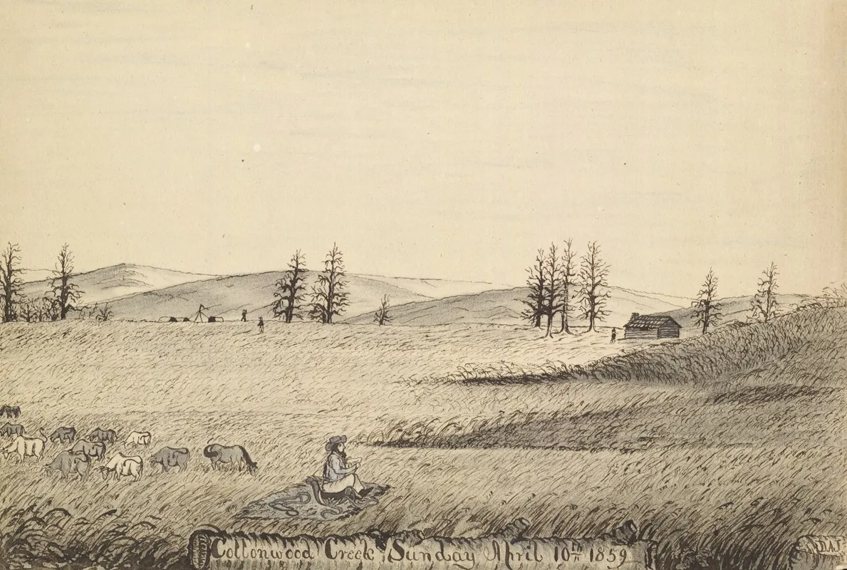 Cottonwood Creek Sunday April 10th 1859