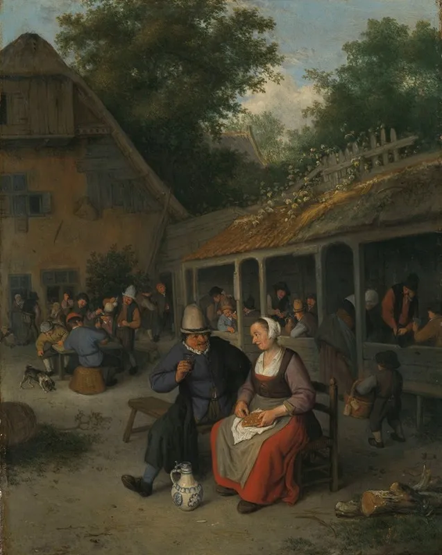Country Inn by Cornelis Dusart - Canvas Print