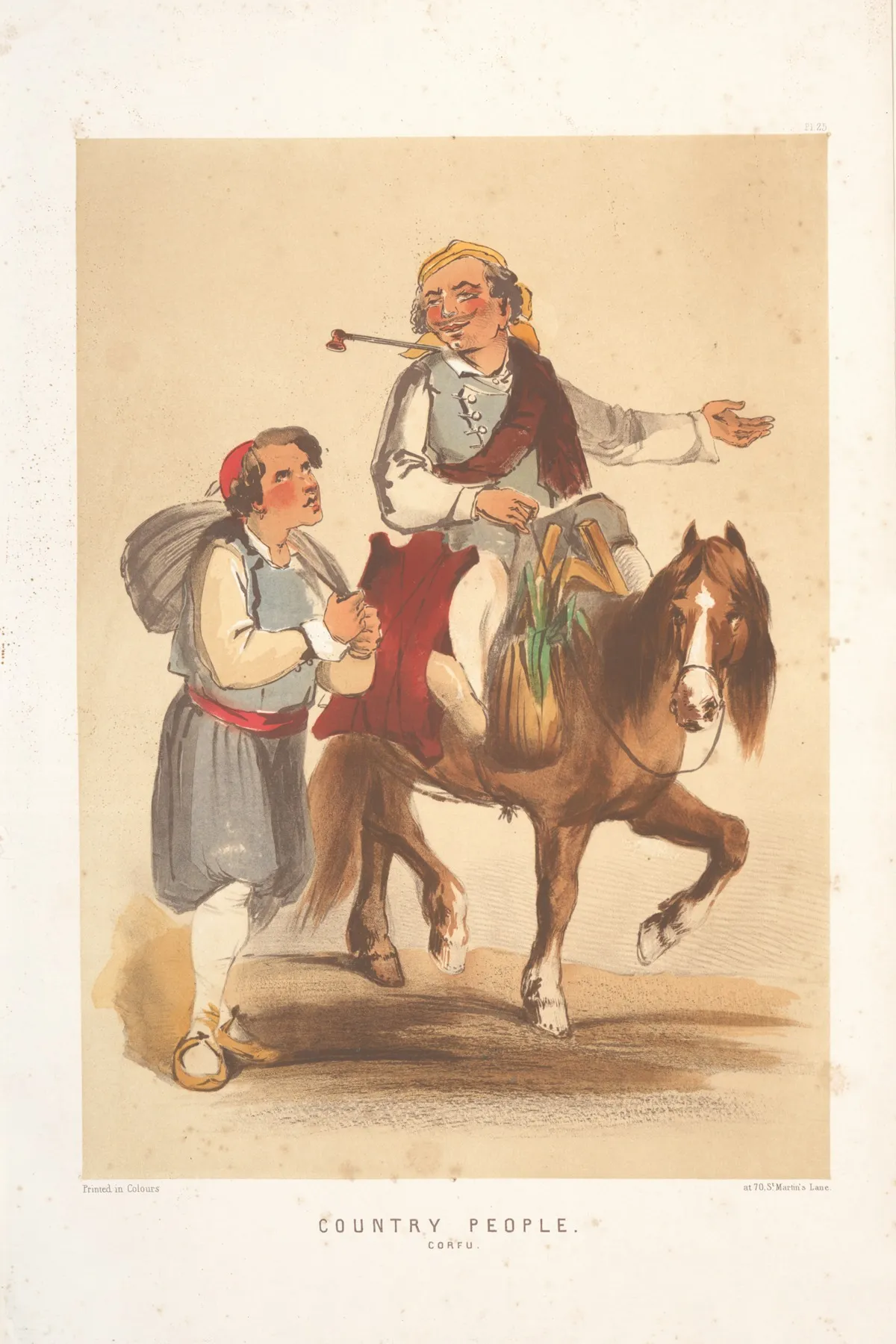 Country People Corfu by Forbes MacBean - Canvas Print