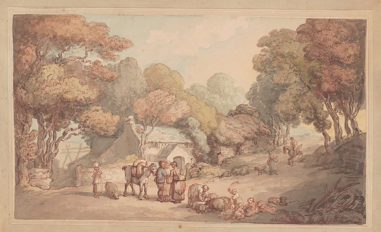 Country Scene In Devonshire