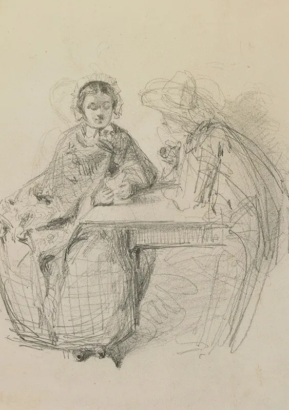 Couple Seated At A Table