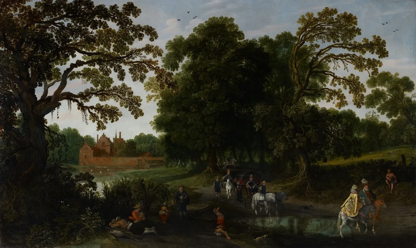 Courtly Procession Before Abstpoel Castle