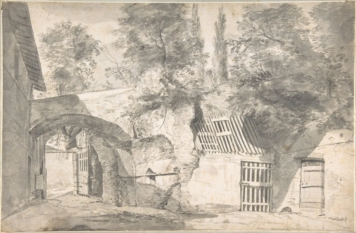 Courtyard Of A Farmhouse