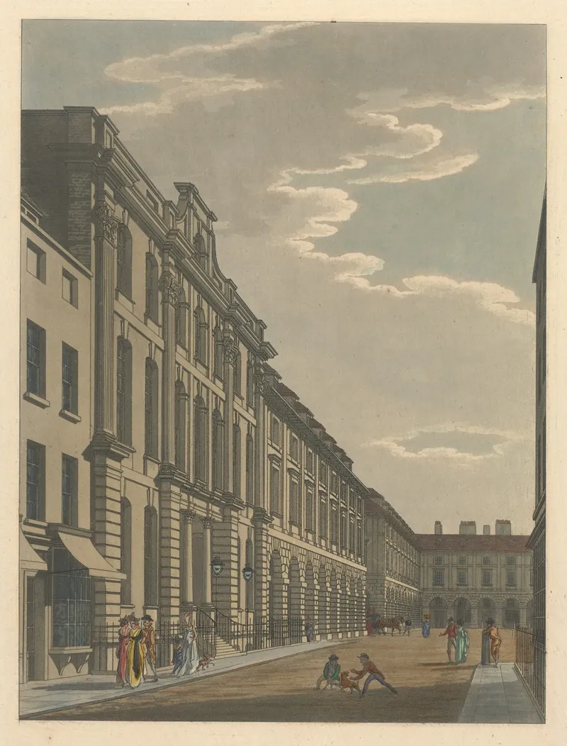 Covent Garden 2 by Thomas Malton - Canvas Print