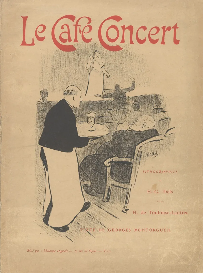 Cover And Title Of The Portfolio Le Cafe Concert