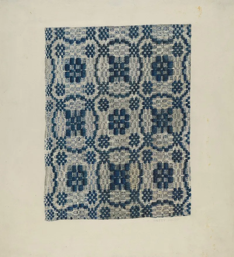 Coverlet 10 by Betty Jacob - Canvas Print