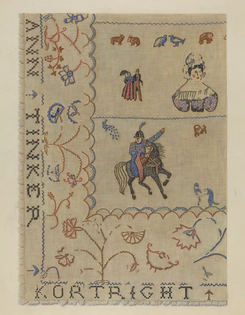 Coverlet 110 by Regina Henderer - Canvas Print