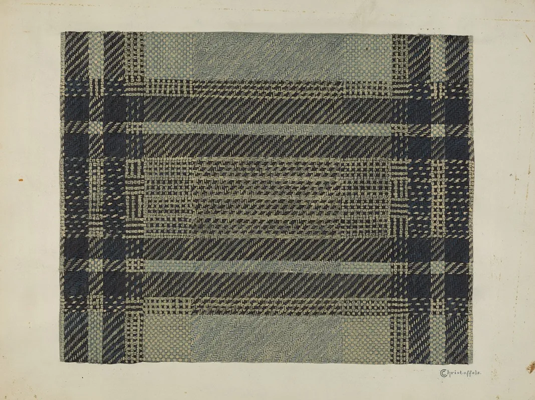 Coverlet 36 by Cornelius Christoffels - Canvas Print