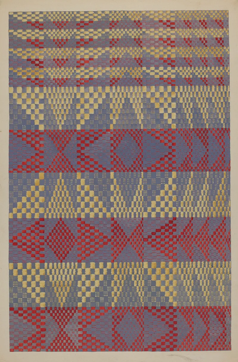 Coverlet 54 by Dorothy Posten - Canvas Print