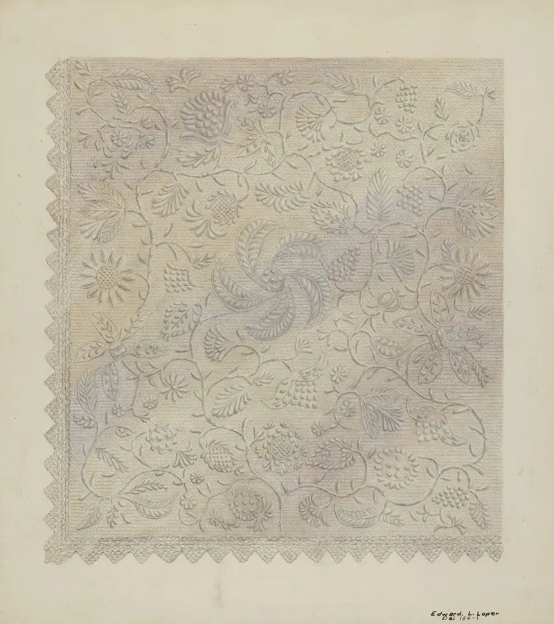 Coverlet 57 by Edward L. Loper - Canvas Print