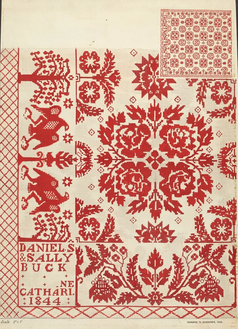 Coverlet 76 by Howard H. Sherman - Canvas Print