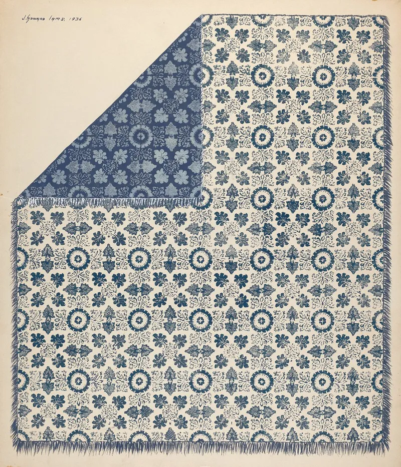 Coverlet 80 by J. Howard Iams - Canvas Print