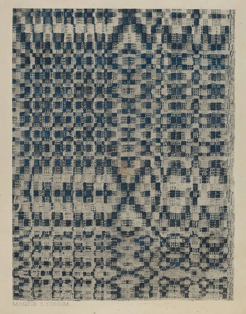Coverlet 97 by Magnus S. Fossum - Canvas Print